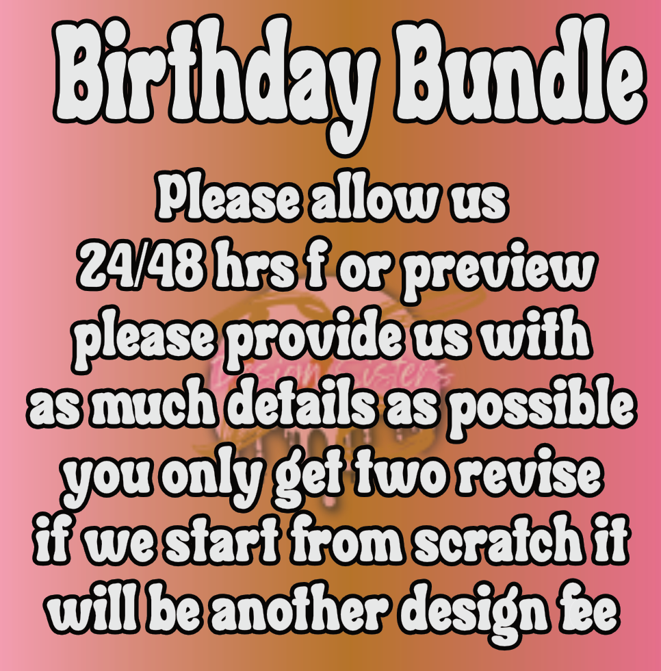 Creating Birthday Theme Bundle PNG File