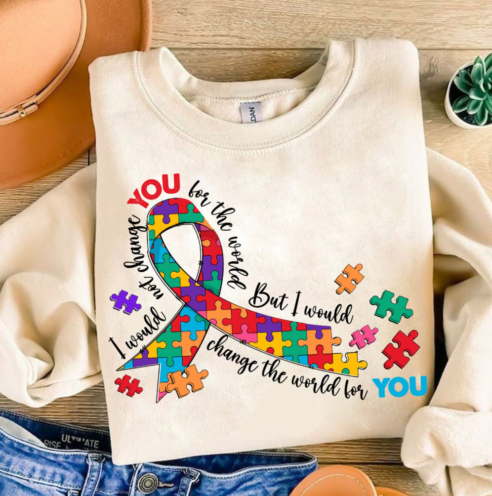 Autism Ribbon DTF Transfer