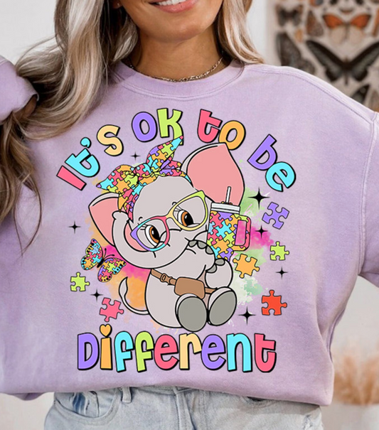 It's Ok To be Different  DTF Transfers