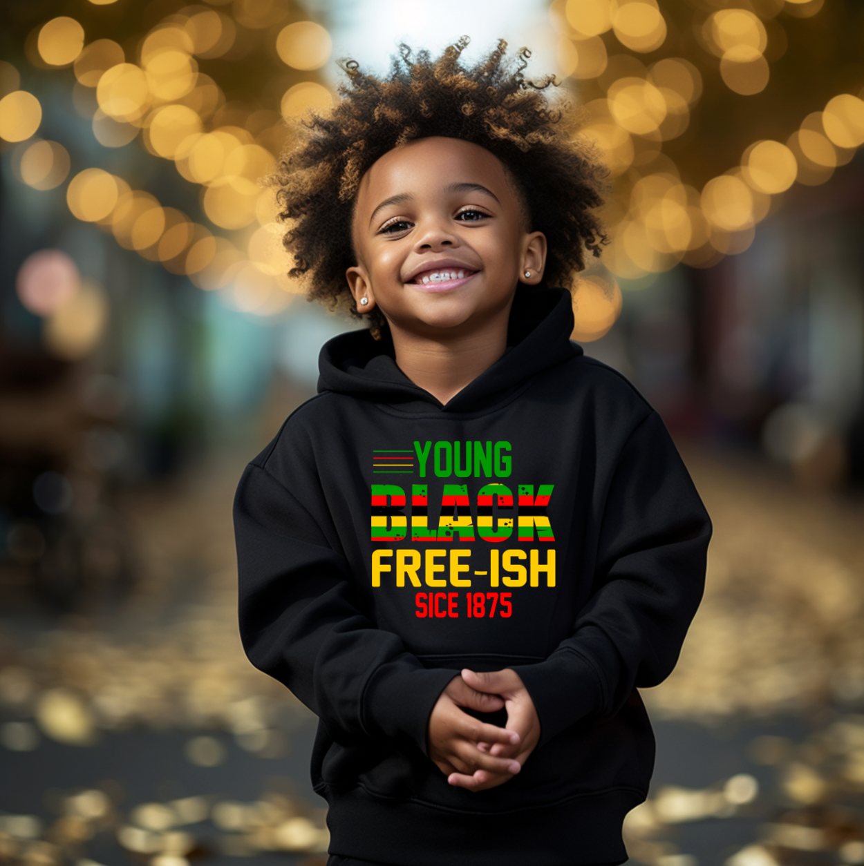 Youth Black Free-ish 8 inch Transfers