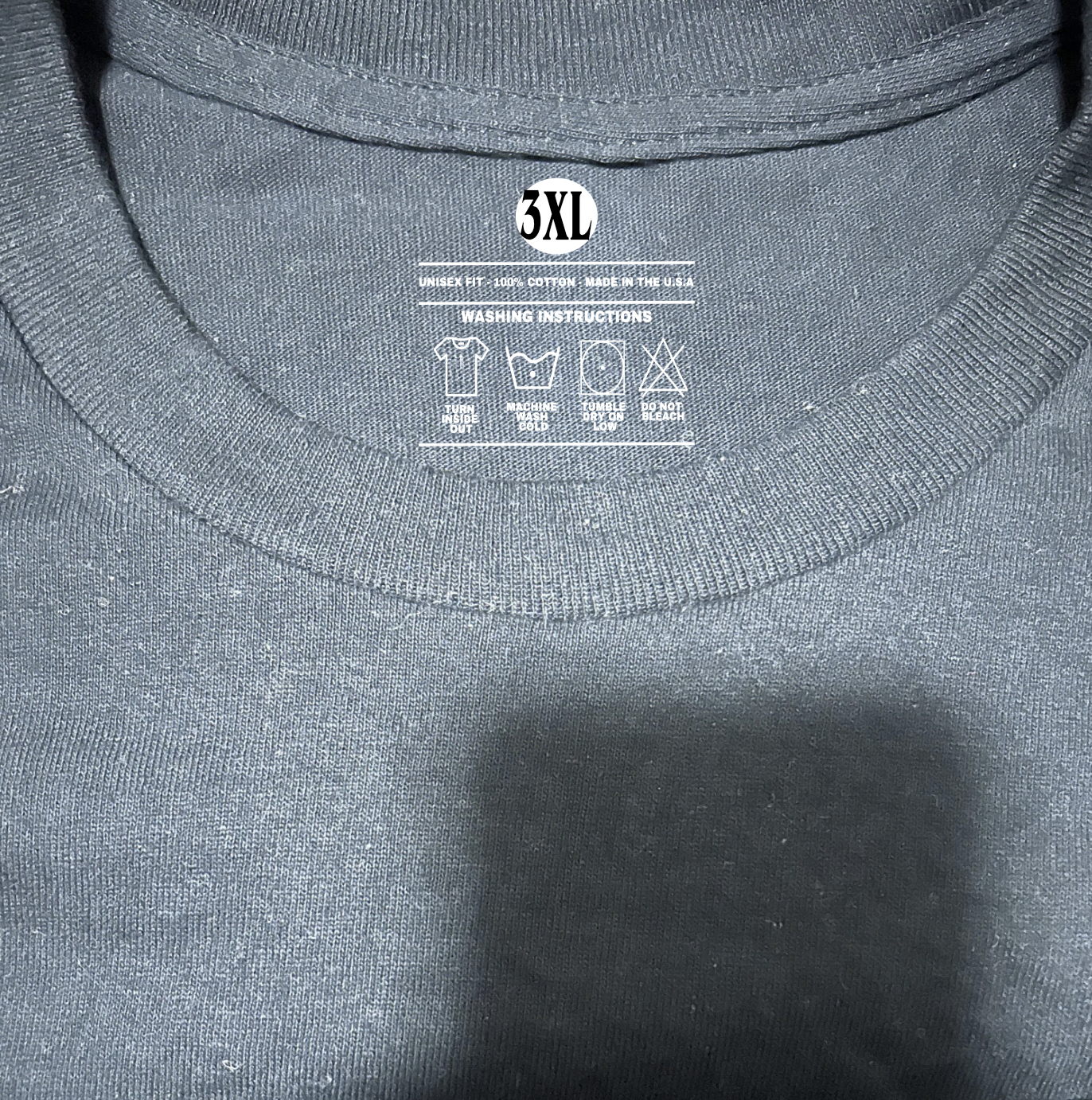 2.5x2.5 Washing t-shirt tags for Shirts (11x17 sheet)