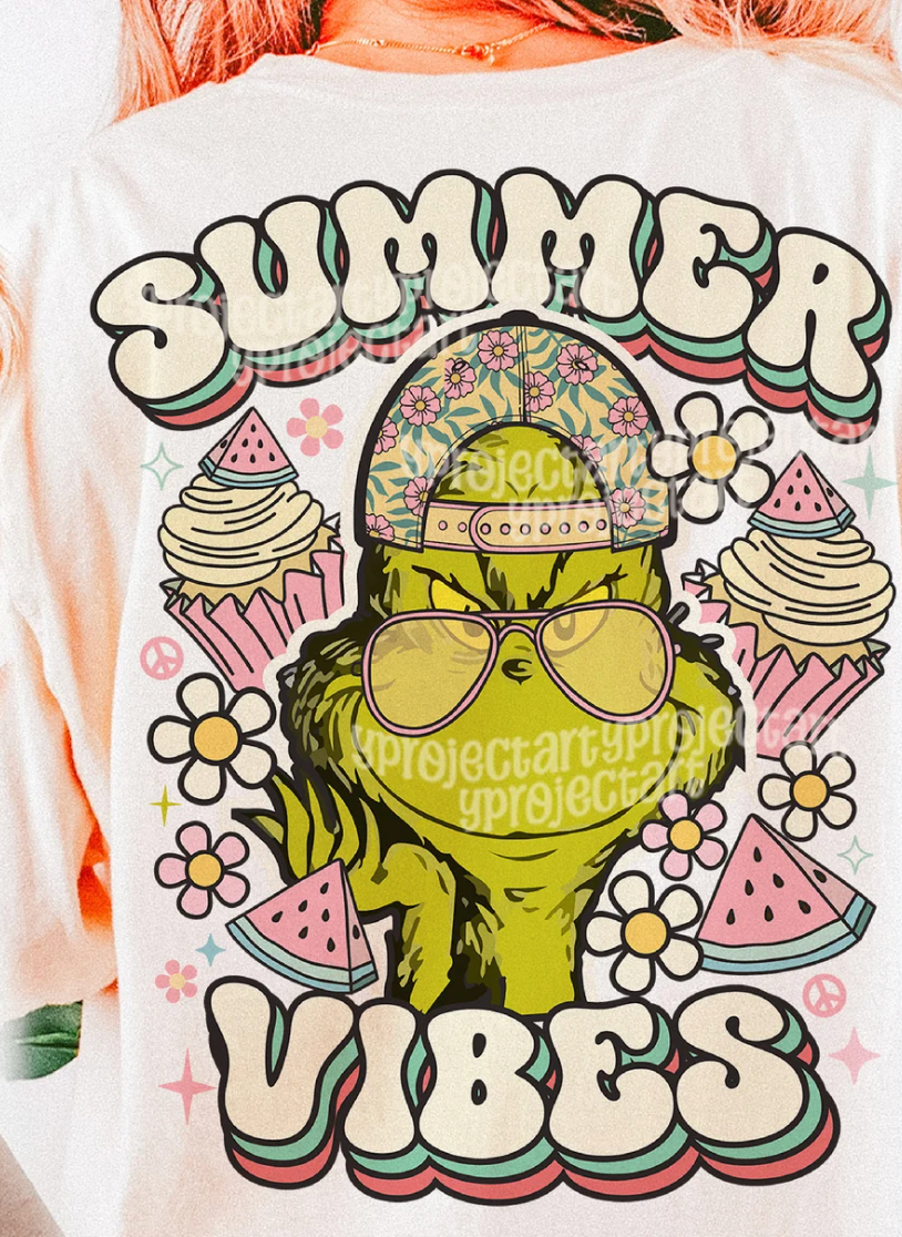 Summer Vibes Grinch Transfer