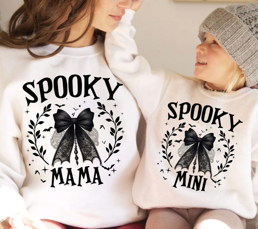 Coquette Halloween Mama and Mini Transfer