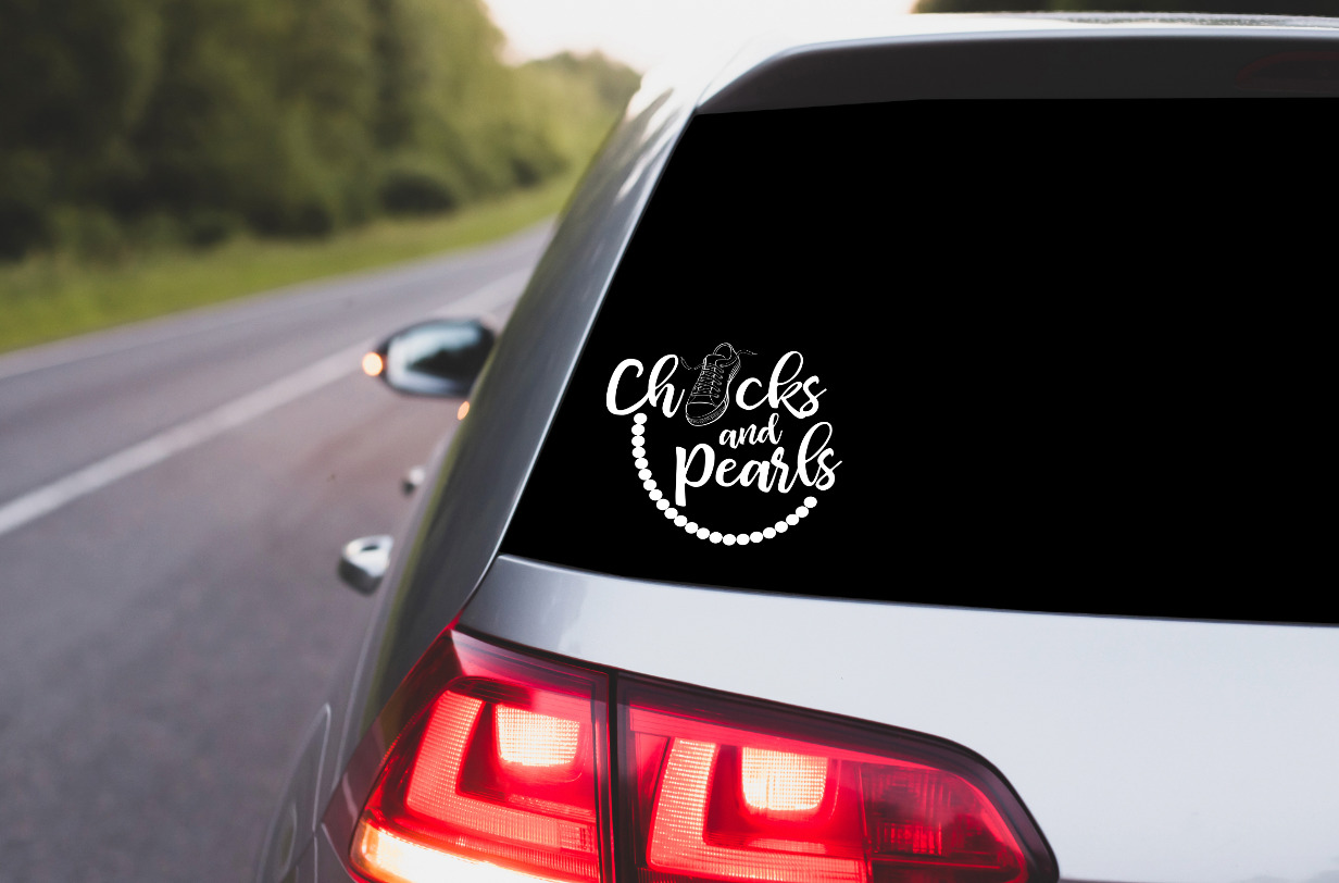 3.5 inch Chucks and Pearls UV Decals