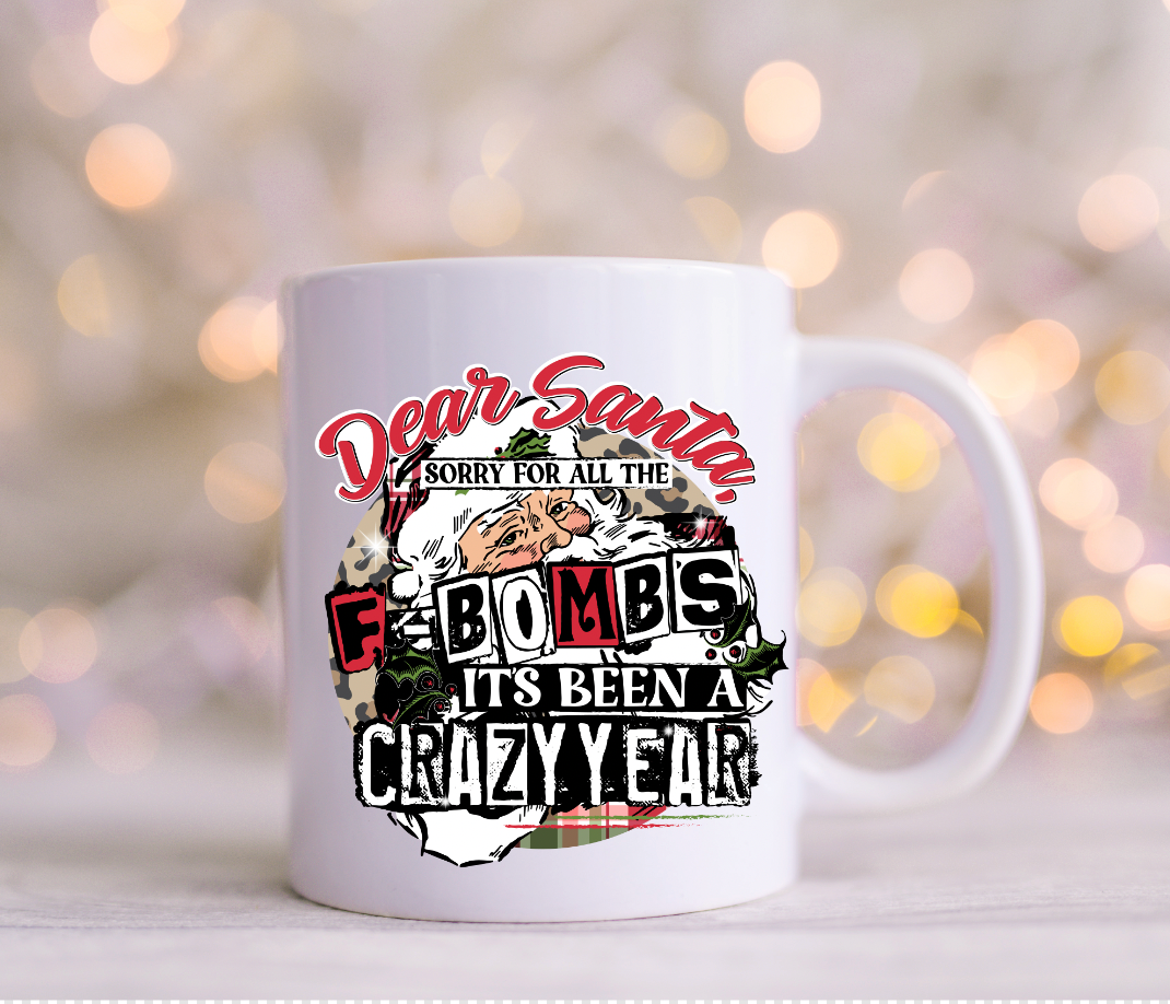 Dear Santa Sorry for all the F Bombs UV Decals