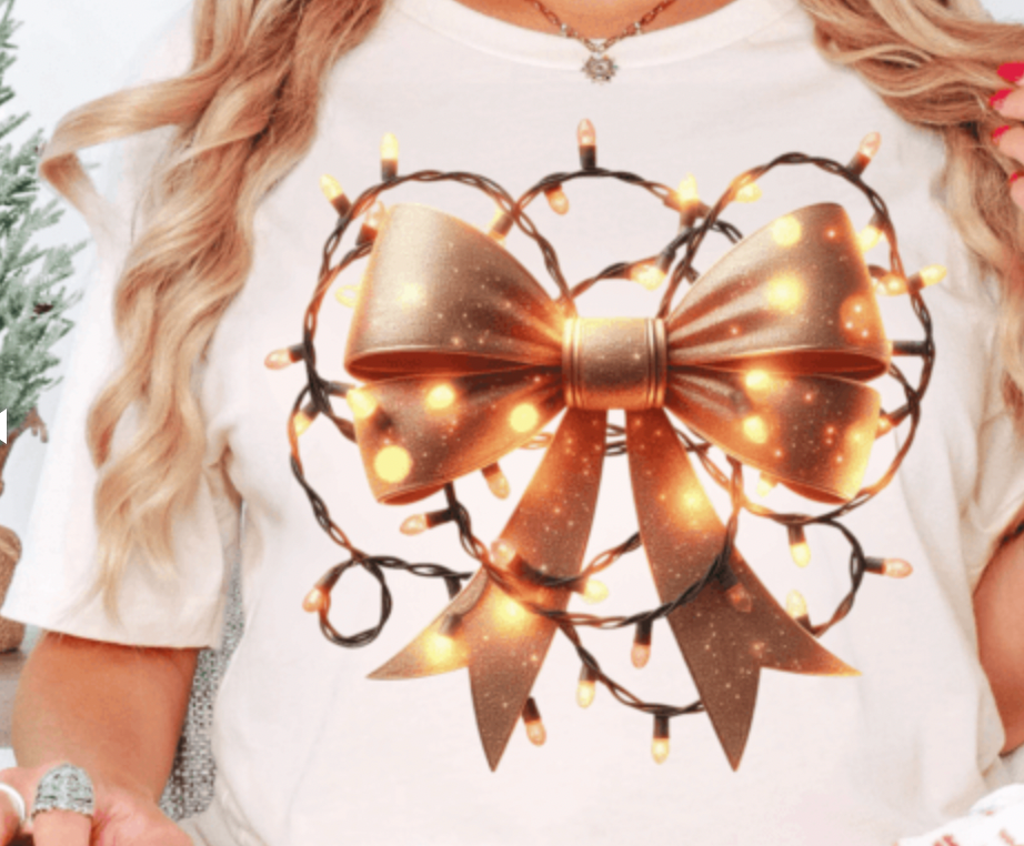 Xmas Coquette Bow Transfer