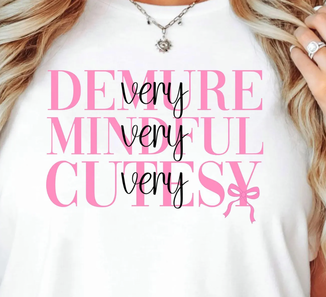 Very Demure Mindful Cutesy Transfer