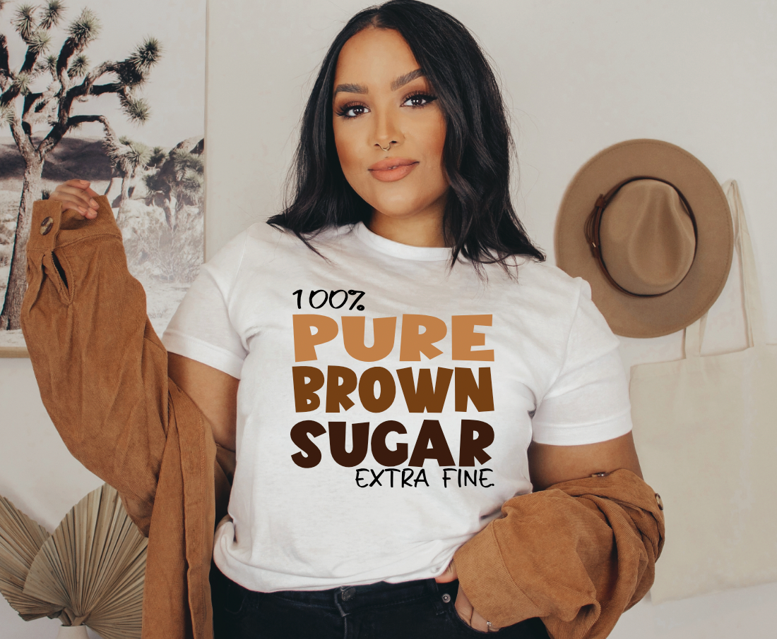 100% Pure Brown Sugar DTF Transfer