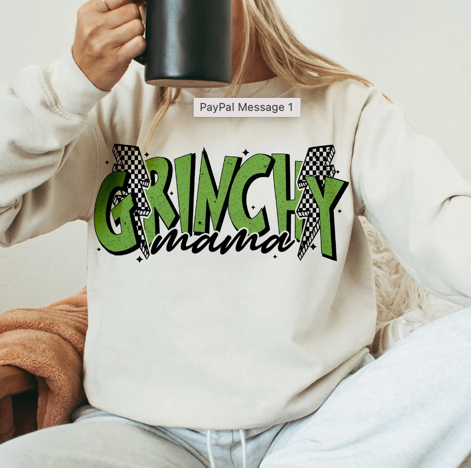 Grinchy Mama DTF Transfer