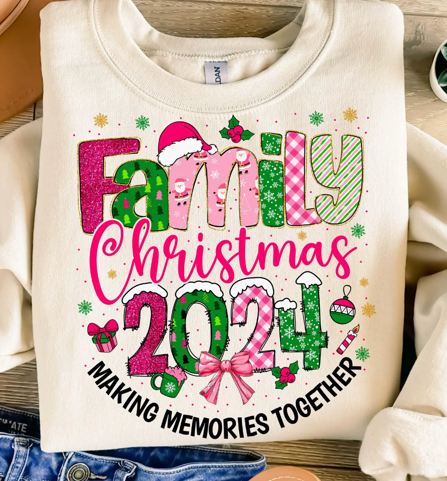Family Christmas DTF Transfer