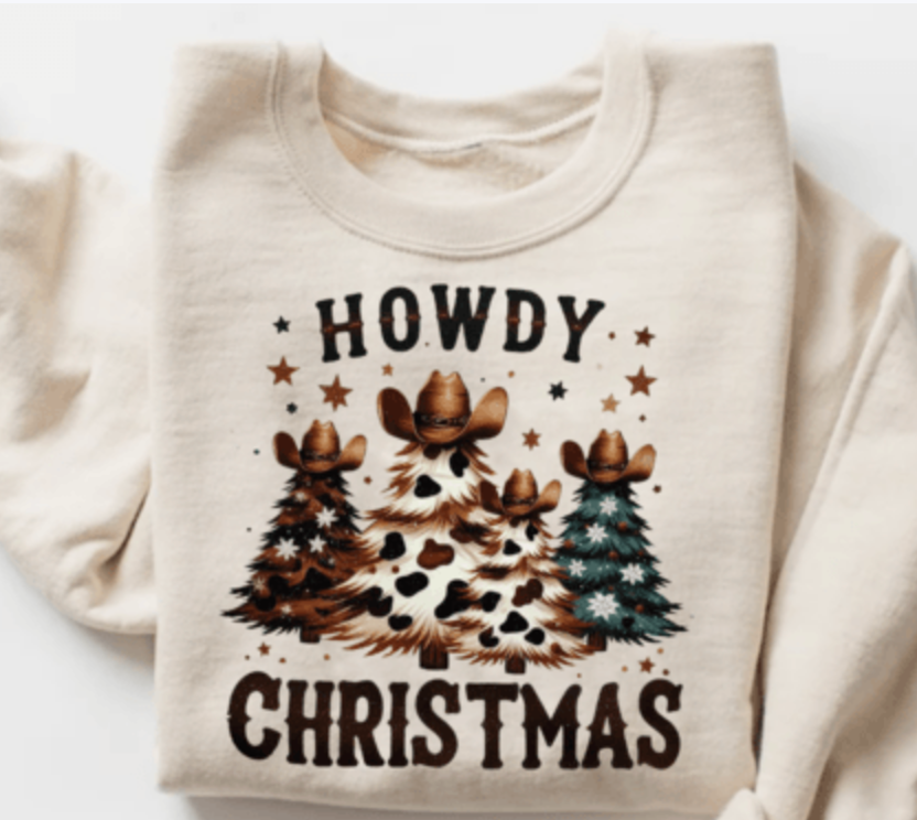 Howdy Christmas DTF Transfer