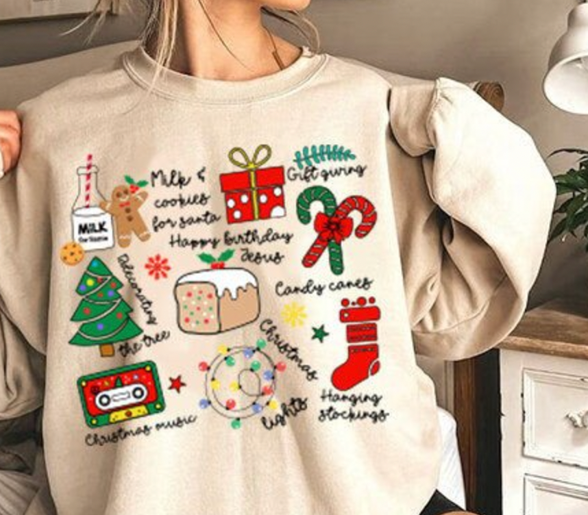 Retro Christmas DTF Transfer