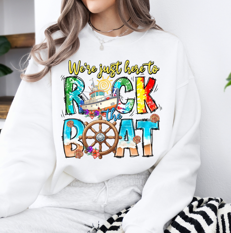 Here To Rock The Boat DTF Transfer