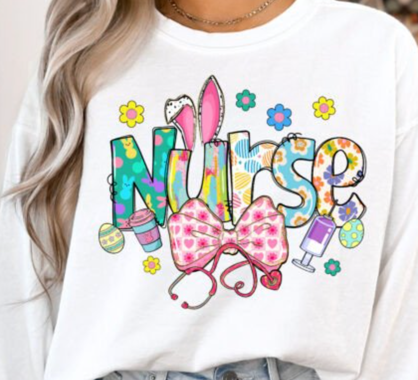 Easter Nurse Coquette DTF Transfers