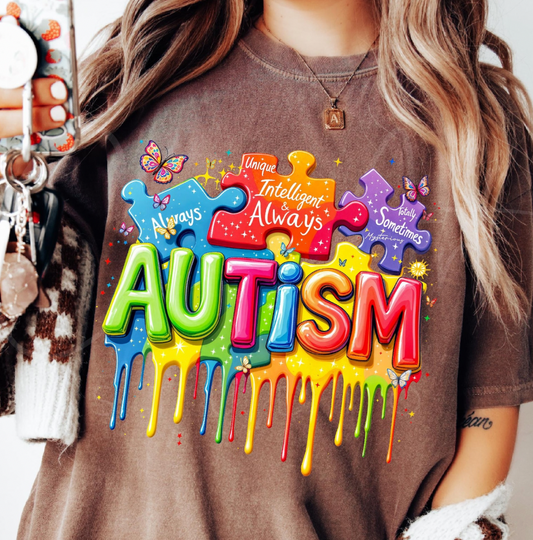 Autism Awareness DTF Transfer