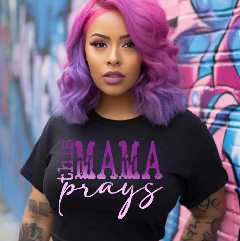 This Mama Prays DTF Transfer