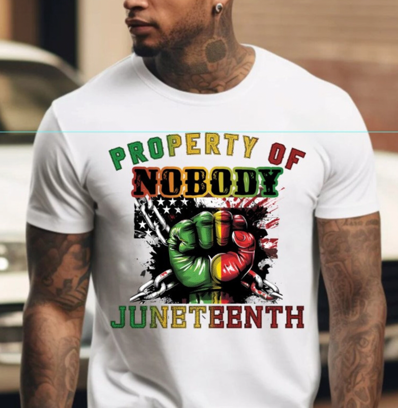 Property of Nobody Juneteenth DTF Transfer