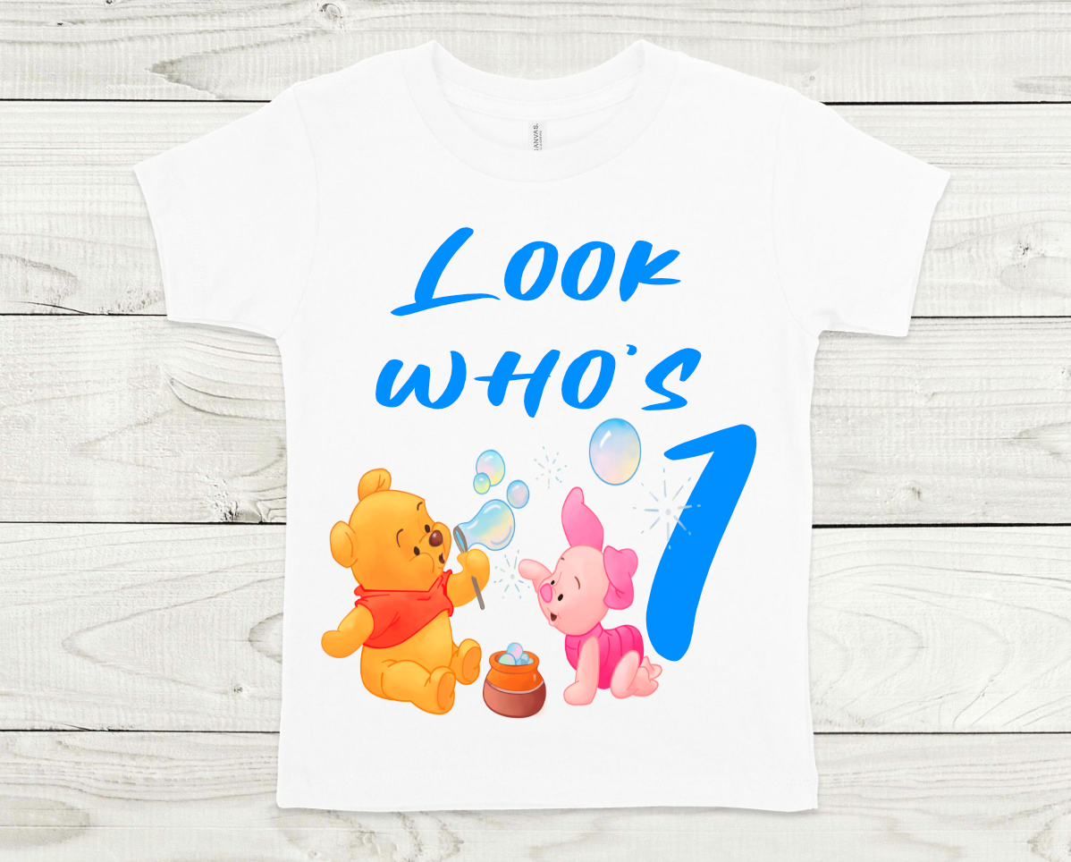 Look who's 1 (Boy) PNG File