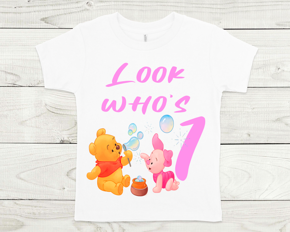 Look who's 1 (Girl) PNG File
