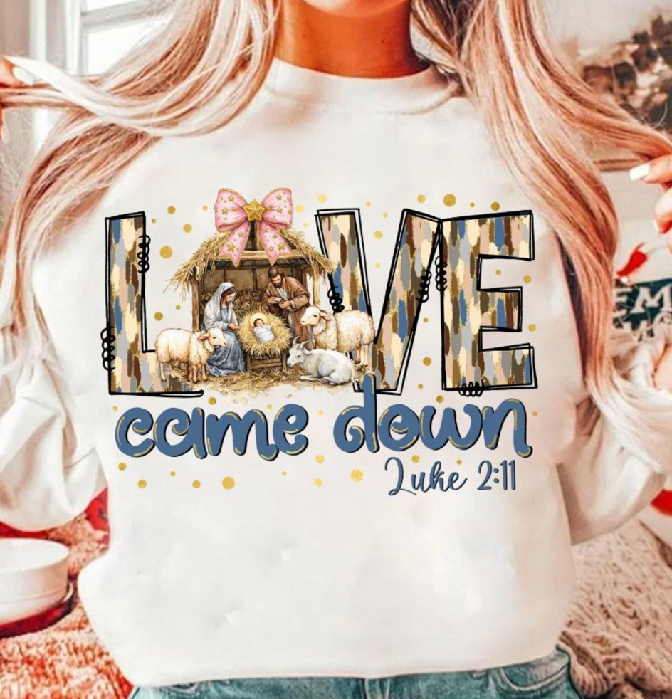 Love came down DTF Transfers