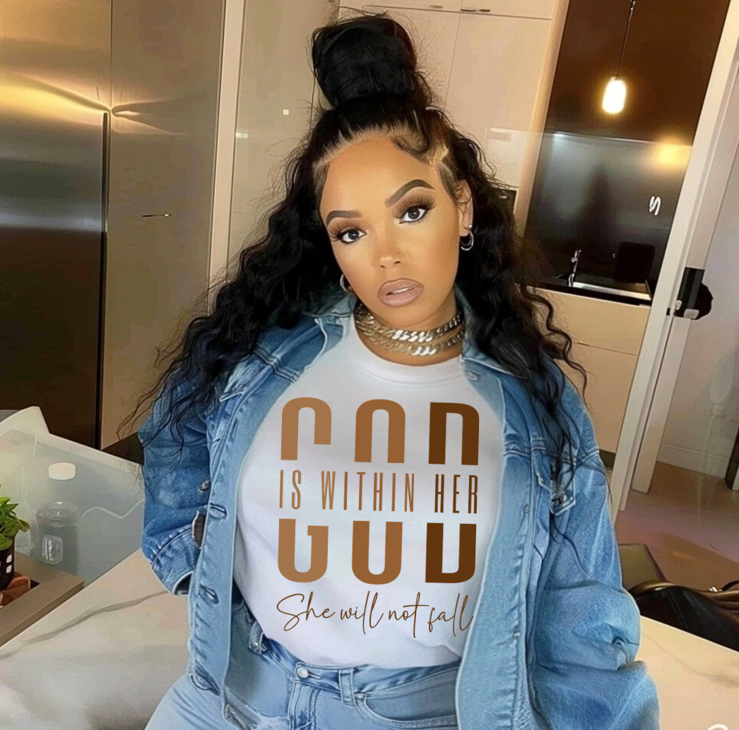 God is within her. She will not Fail DTF Transfer