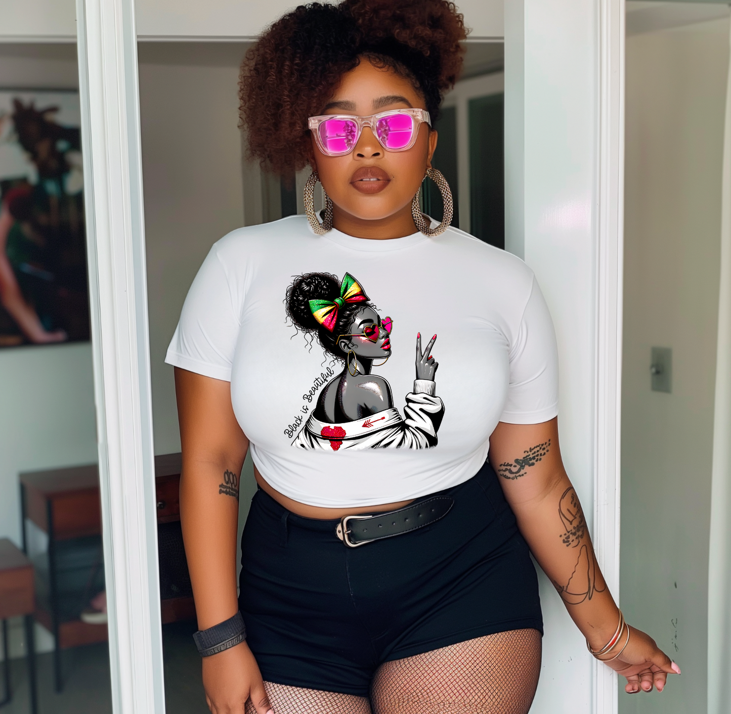 Black and Beautiful DTF Transfer