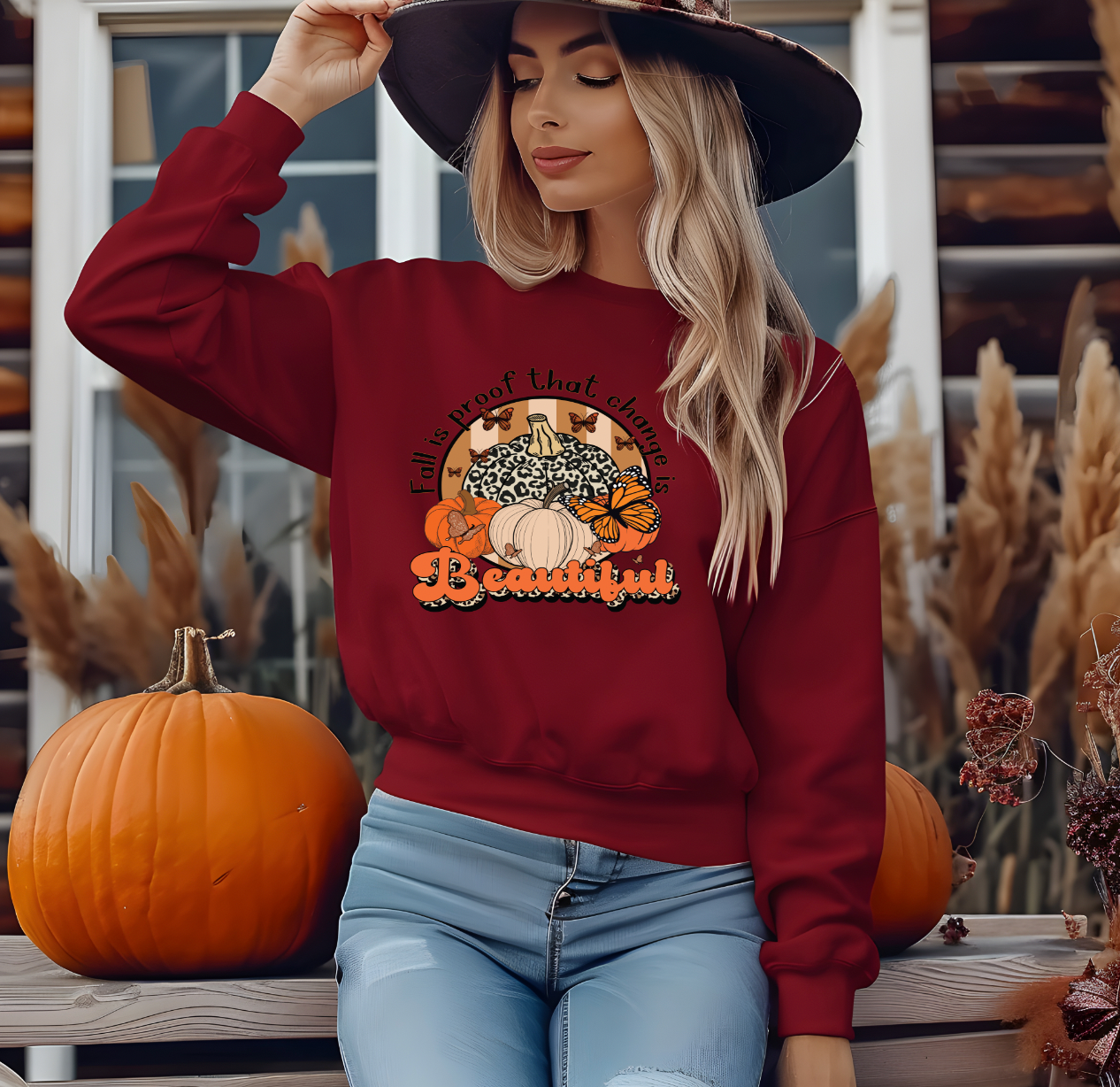 Fall is Proof that Change is Beautiful Single DTF Transfer