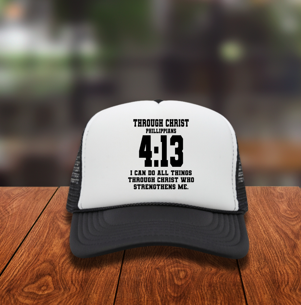 Philippians 4:13 Hat DTF Transfer