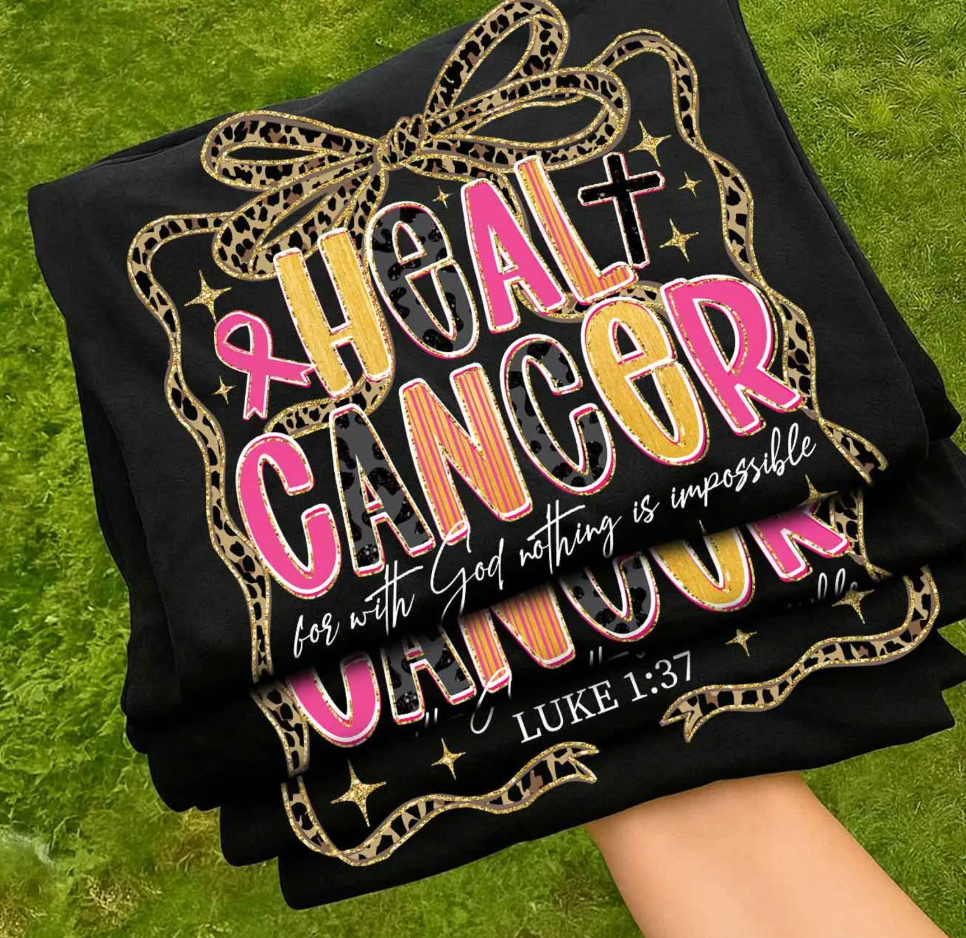 Heal Cancer Bow DTF Transfer