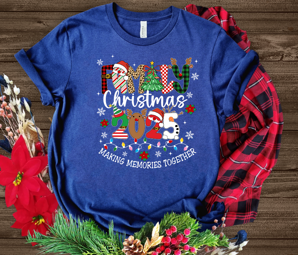 22x48 Family Christmas Gang Sheet Transfer