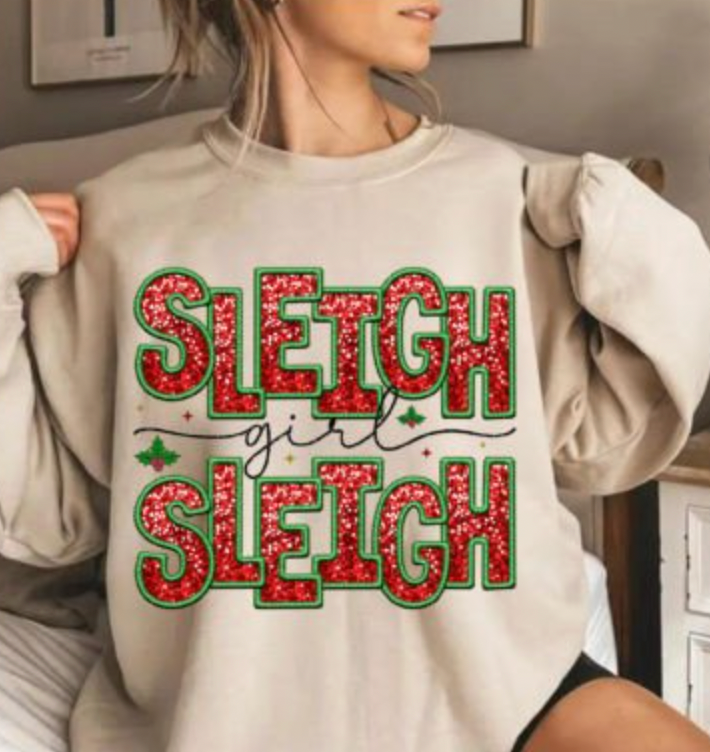 Sleigh Girl Sleigh Retro DTF Transfer