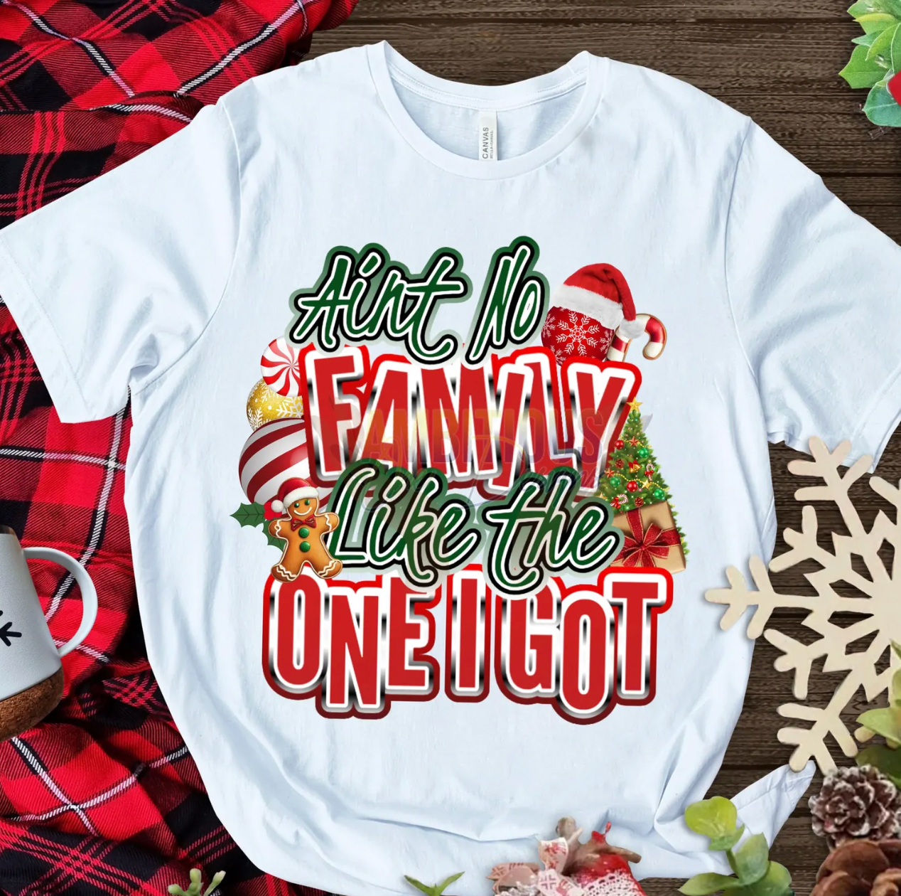 Aint' No Family Like the One I Got Christmas Addition DTF Transfer