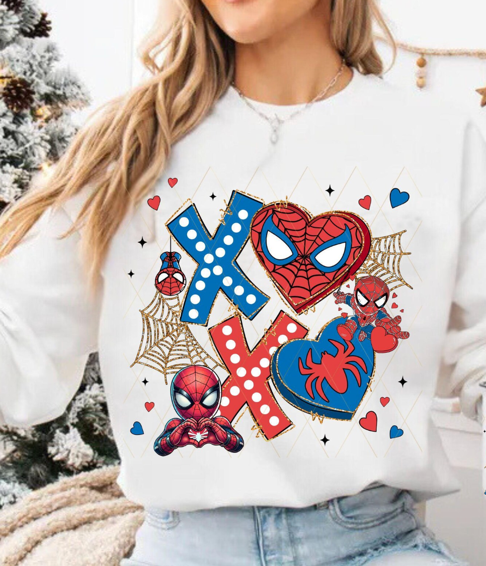 Valentine Superhero DTF Transfer