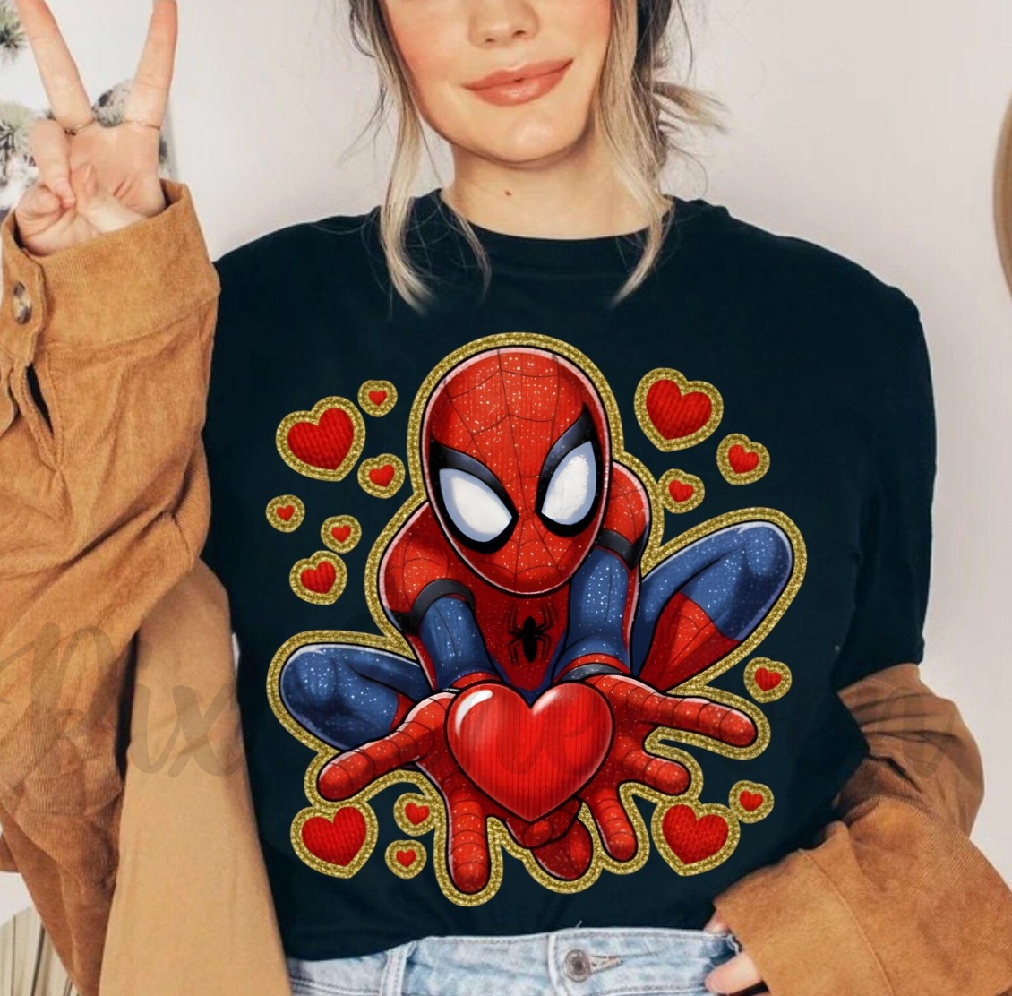 Valentine Spider DTF Transfer