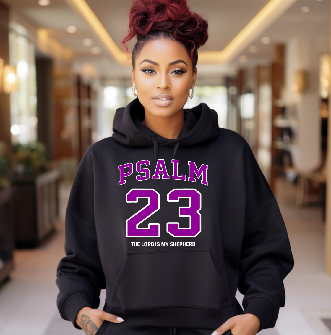 Purple Psalm 23 DTF Transfer