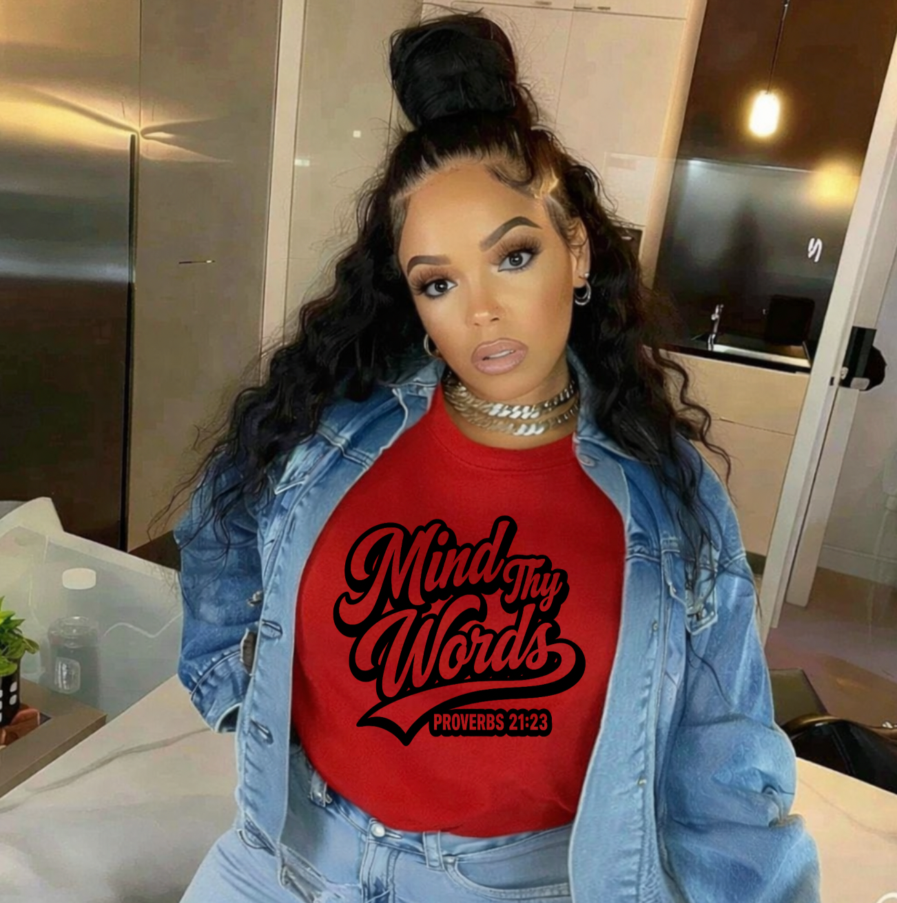 Mind thy Words Screen Prints | Hot Peel One Color for T-Shirt and more / Christian, Faith Base