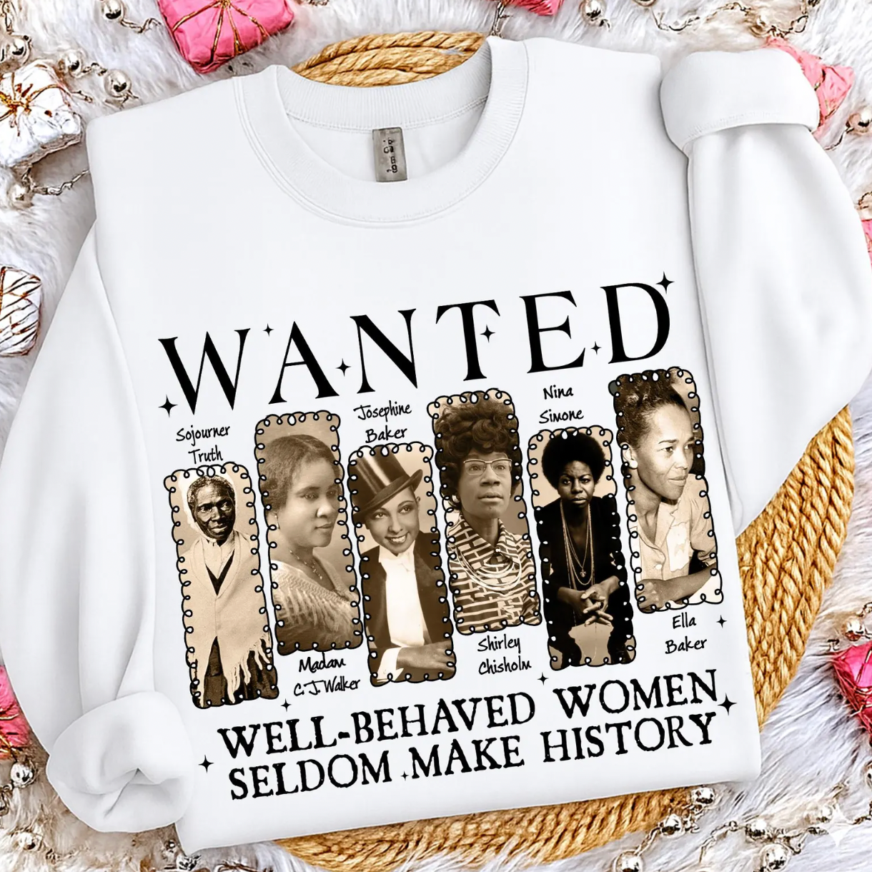 Black Woman Well-behaved Women Seldom Make History DTF Transfer