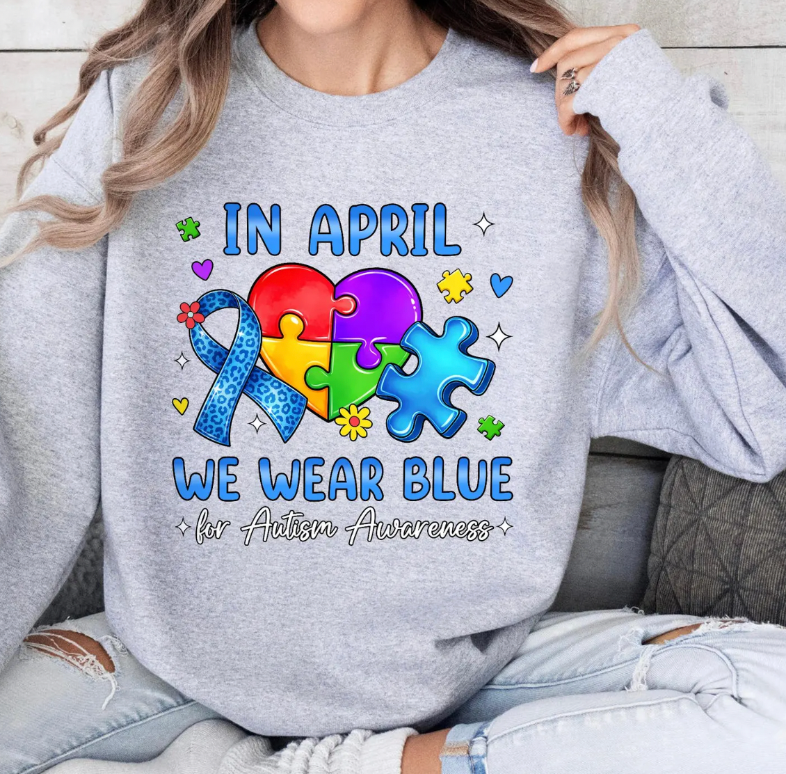 Autism Awareness Month DTF Transfer