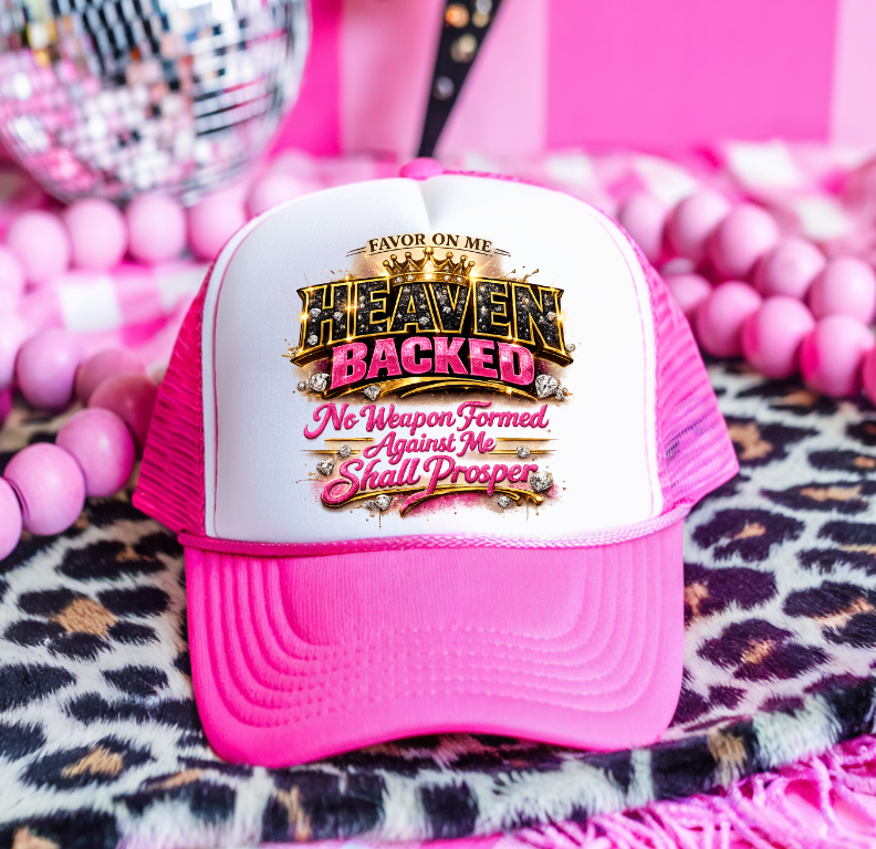 Pink Heaven Backed DTF Hat Transfer
