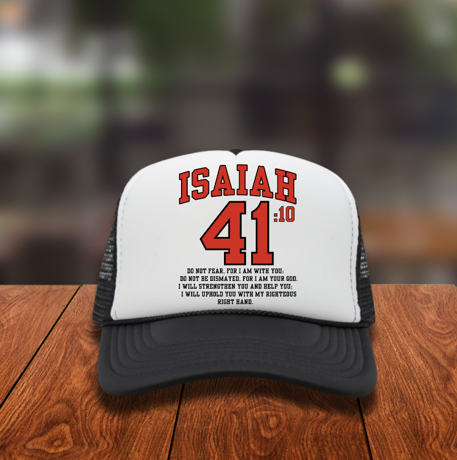 Isaiah 41 DTF Hat Transfer