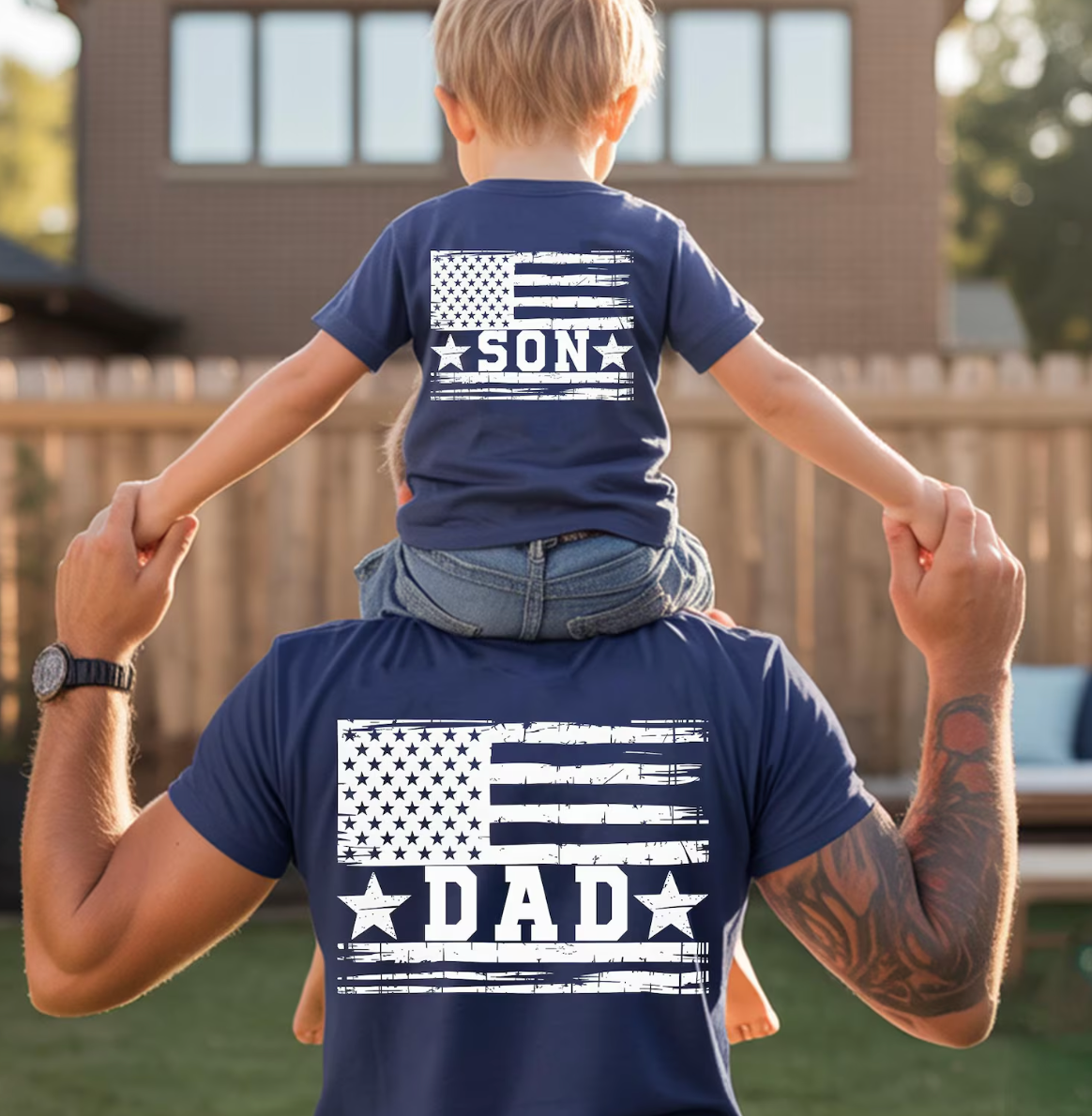 Dad and Son Transfers DTF TRANSFER