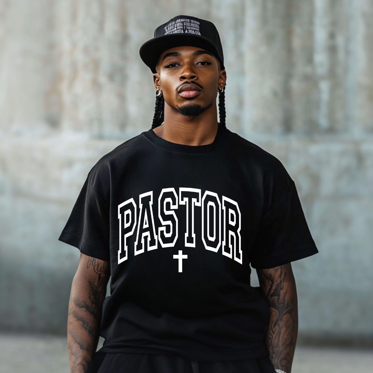 White Varsity Pastor DTF TRANSFER