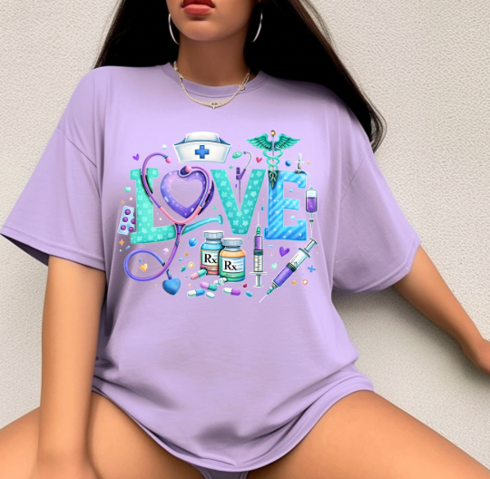 Love Nurse DTF Transfer