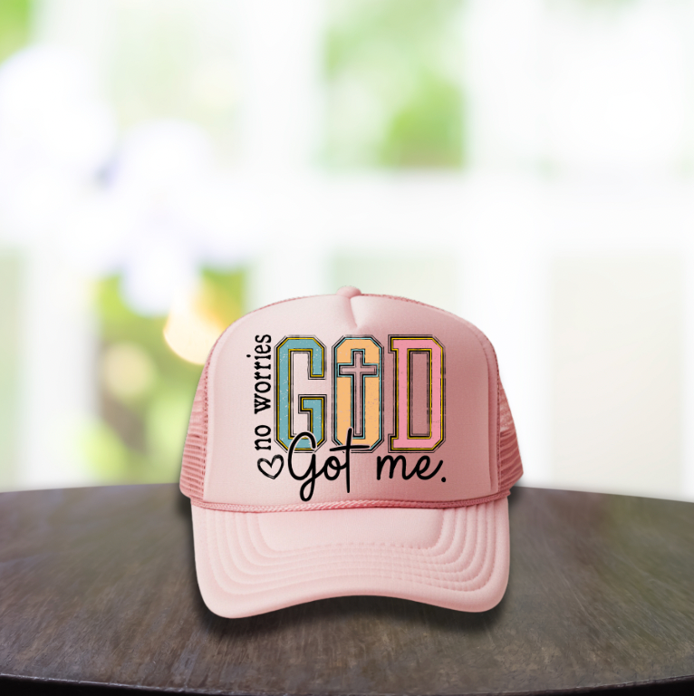 God Got me Hat DTF Transfers