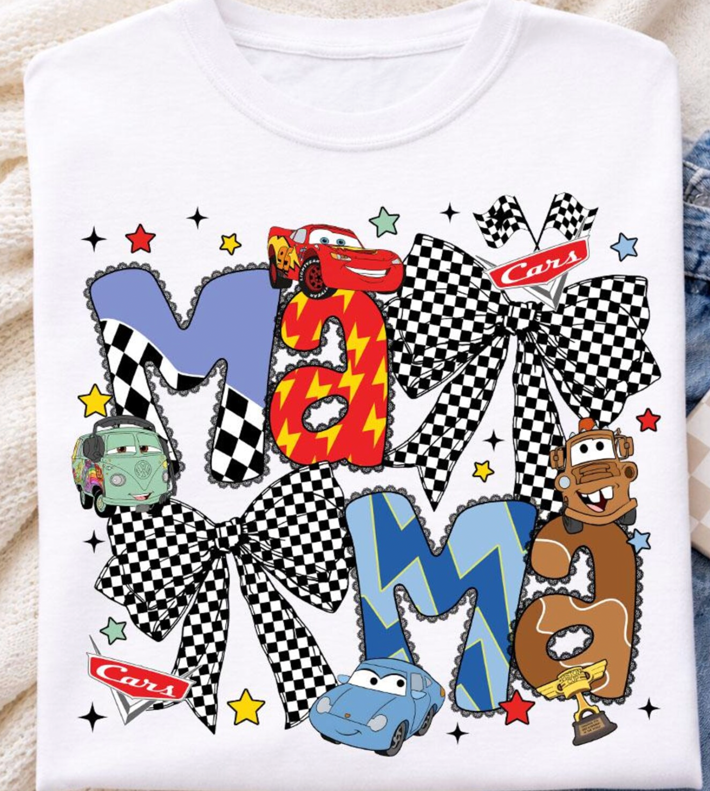 Mama Cartoon Car Movie DTF TRANSFER