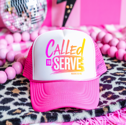 Called to Served Pink & Yellow DTF Transfers