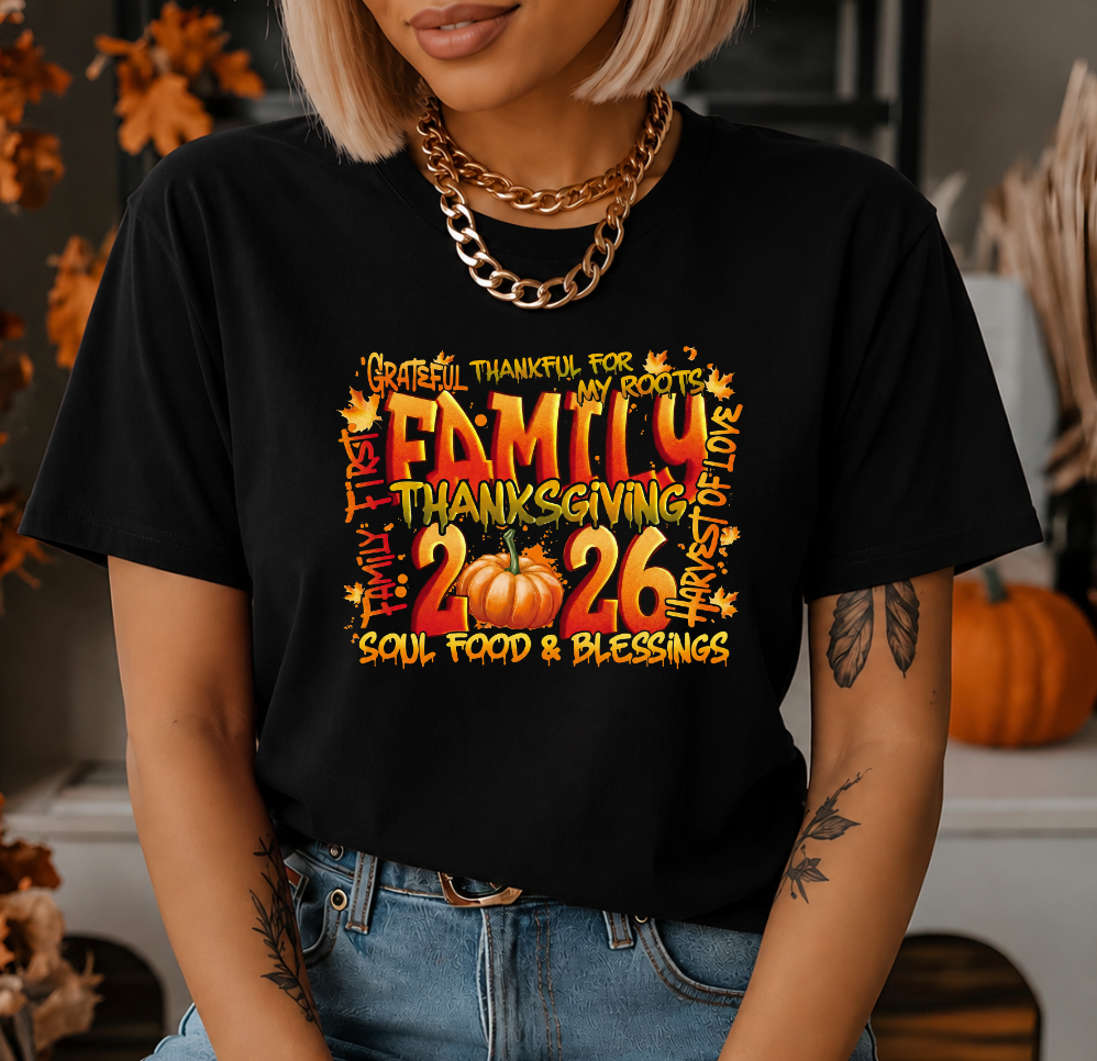 Family 2026 Thanksgiving DTF Transfer