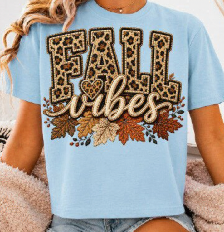 Fall Vibes Leopard Autumn DTF Transfers