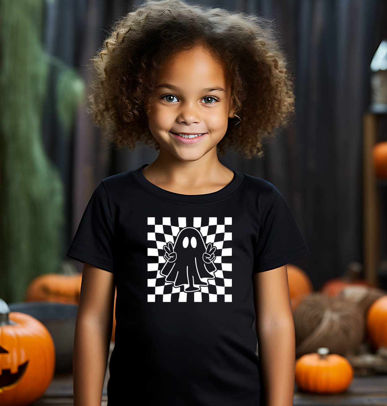 Retro Halloween 8 inch Youth Screen Print