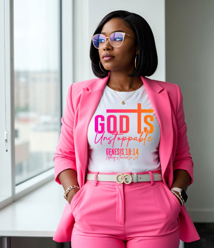 11 inch God is Unstoppable DTF Transfer